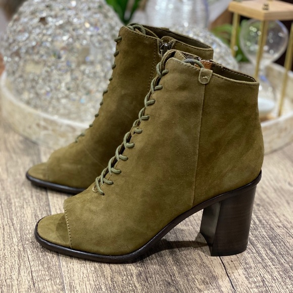 frye open toe ankle boots